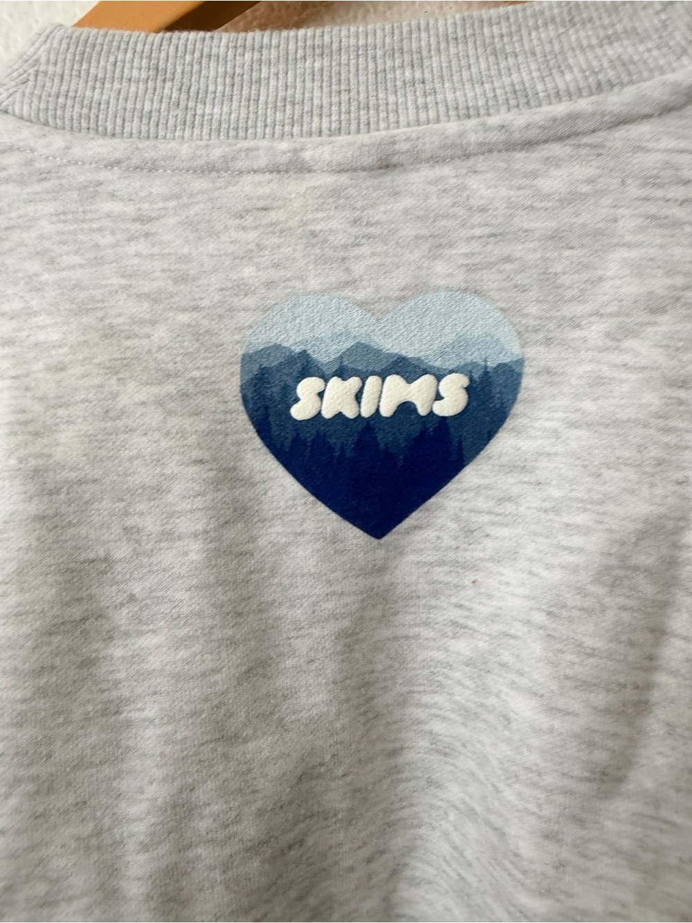 SKIMS COTTON FLEECE
CLASSIC CREW SWEATSHIRT LIGHT HEATHER GRAY DENVER SIZE SMALL - Picture 4 of 6